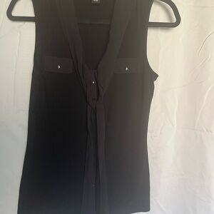 White House Black Market Black Sleeveless Top